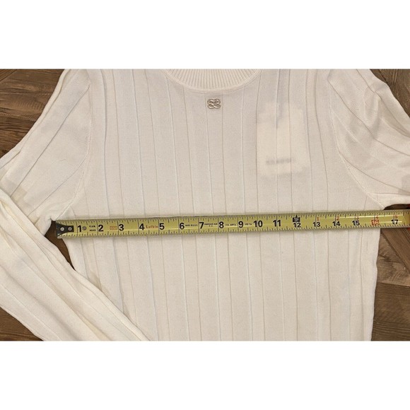 SANDRO Paris Ribbed Logo Lightweight Sweater Size 4 US XL NWT $245 MSRP - Picture 12 of 12